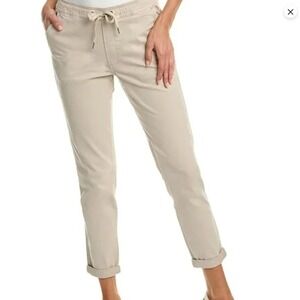 Hudson Pants  Womens Medium Khaki  Rolled Cuff Drawstring Trousers